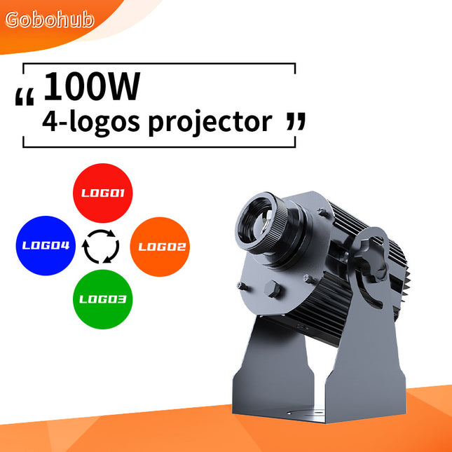 100W  Four Logos Switching Gobo Projector